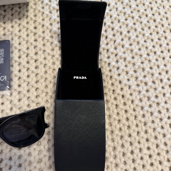 Prada Women's Sunglasses SPR-03X Black/Gray - Picture 7 of 14